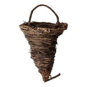 Vintage Rustic Wicker Wall Basket