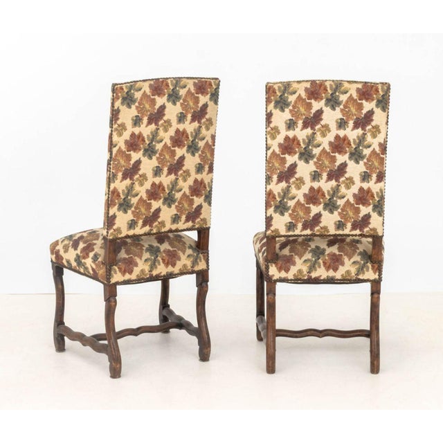 Renaissance Style Upholstered Chairs, Pair For Sale - Image 4 of 7
