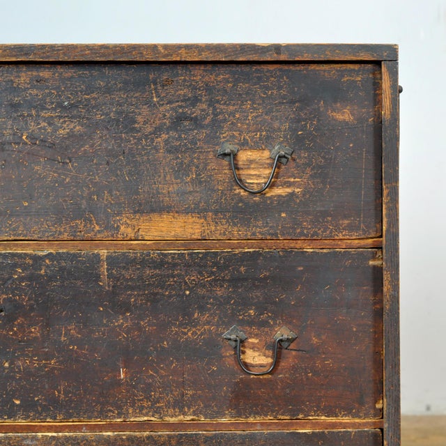 Japanese Tansu Chest of Drawers, 1870s For Sale - Image 11 of 17