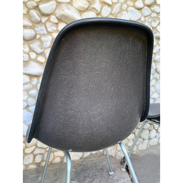 Black DSX Fiberglass Chairs by Charles & Ray Eames for Herman Miller, 1980s, Set of 4 For Sale - Image 8 of 17