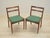 The set of two chairs made in the 1970s, Danish production. The wooden frame is covered with teak veneer. The wood has...
