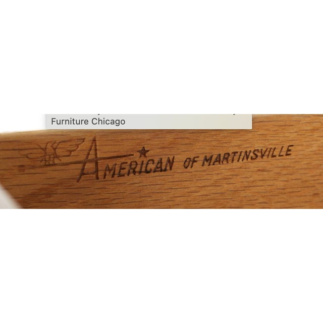 Beautiful nine-drawer walnut dresser by American of Martinsville featuring a clean, low-profile design and stunning walnut...