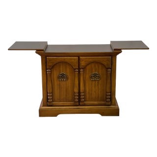 Vintage 1970s Flip Top Rolling Serving Cart For Sale