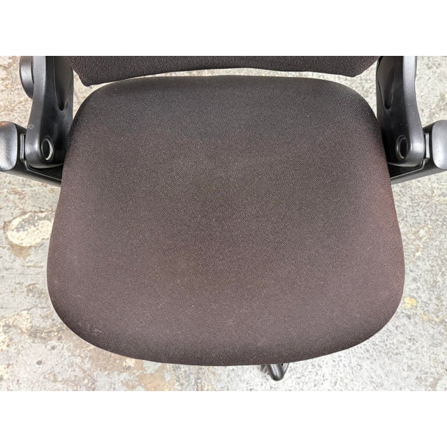 Black Steelcase Leap Armless Office Chair For Sale - Image 8 of 12