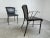 Arrben Vintage Black Leather Dining Chairs by Arrben, 1980s, Set of 4 For Sale - Image 4 of 13