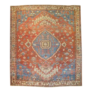 19th Century Antique Bakshaish Rug, 10' X 11'9''