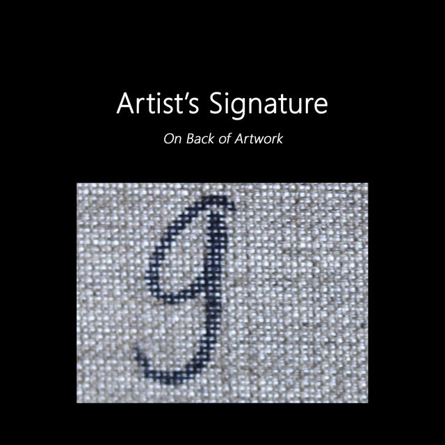 Another Fine Meal - Figurative Textured Purple Tone Acrylic Painting on Canvas Original Artwork by Gerdine Duijsens For Sale - Image 9 of 9