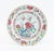 Collection of Four Chinese Export Famille Rose Porcelain Plates, comprising: a small dish with a hand-painted scene of a...