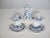 Classic Meissen coffee and tea service from the 1960s in the Blue Onion pattern. White porcelain with cobalt blue floral...