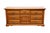 American Bassett Furniture Solid Oak Early American Country Style 68" Triple Door Dresser 2283-247 For Sale - Image 3 of 16