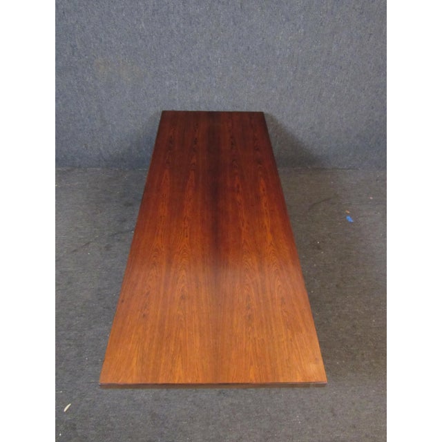 Mid-Century Danish Rosewood Coffee Table For Sale In New York - Image 6 of 11