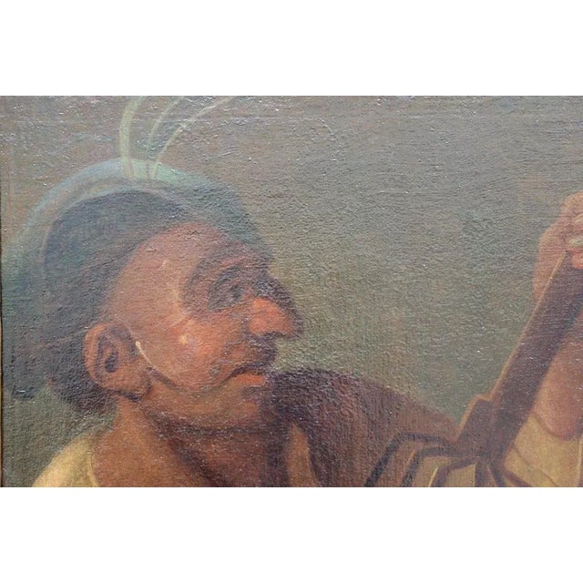 Italian School Artist, The Musician, 17th Century, Oil on Canvas, Framed For Sale - Image 9 of 11