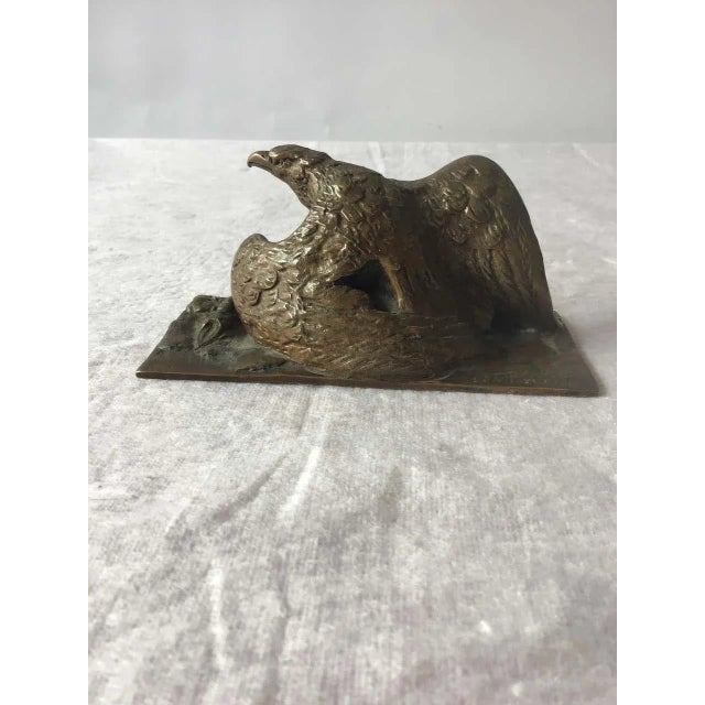 Brown 1880s Bronze Eagle by A. Marionnet For Sale - Image 8 of 12