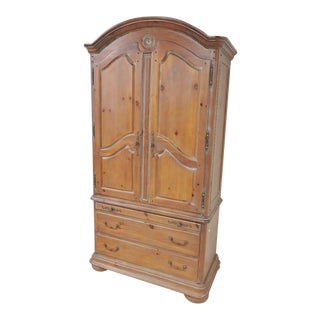 French Style Paneled Wardrobe For Sale
