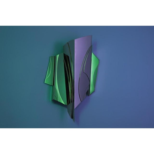 Geometric Cross Bitume 01 Wall Lamp by Jennifer Midoz For Sale - Image 4 of 5