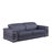 Contemporary Casa Milano Favo Navy Blue 3-Piece Leather Match Living Room Set For Sale - Image 3 of 8