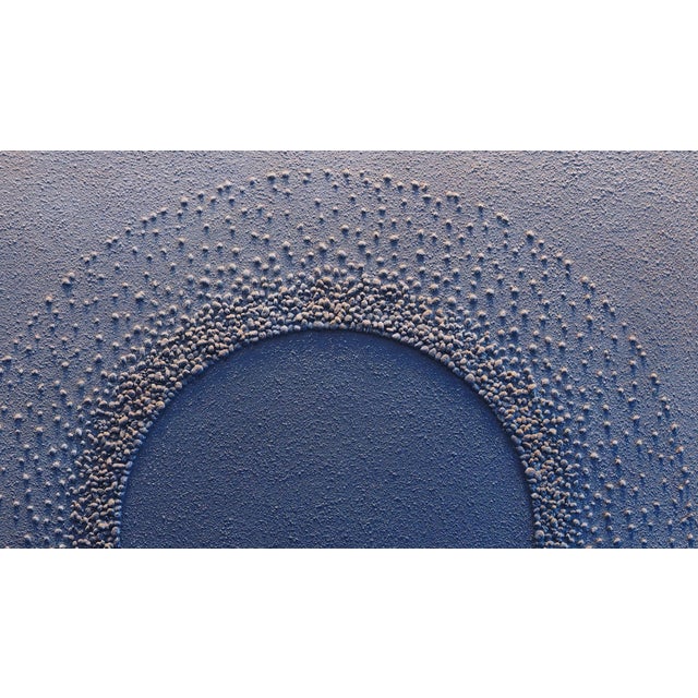 "Disperse Out ii". Contemporary Mixed Media Painting Pebbles, sand and pigment on panel Artist Statement My artistic...