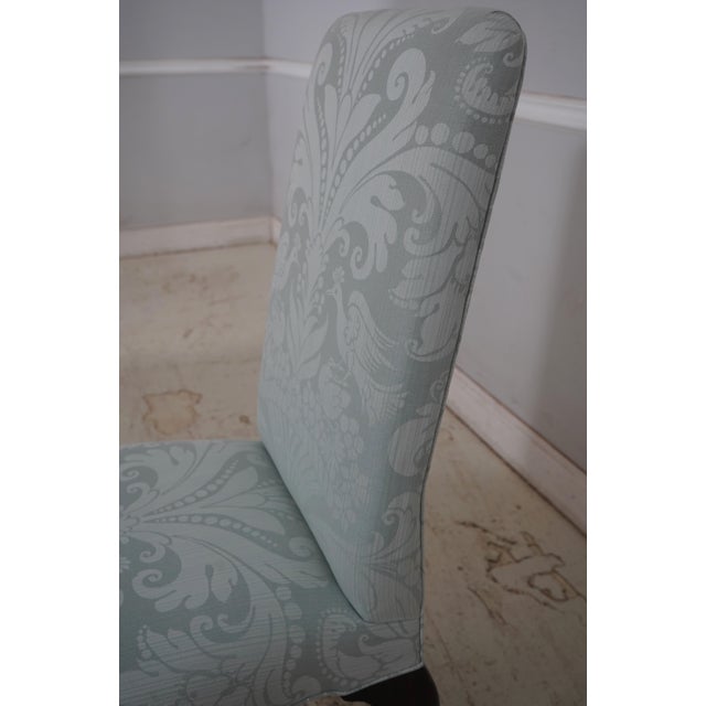 2000 - 2009 Set of 6 Cw-67 Colonial Williamsburg Damask Dining Room Chairs For Sale - Image 5 of 18