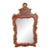 Chippendale Style Red Chinoiserie Gilt and Painted Wood Mirror For Sale