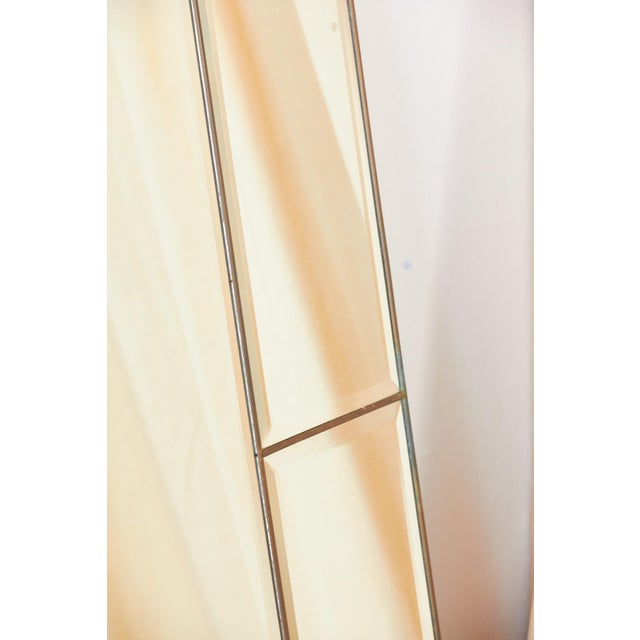 Large Brass-Edged Wall Mirror, 1960s For Sale - Image 4 of 15