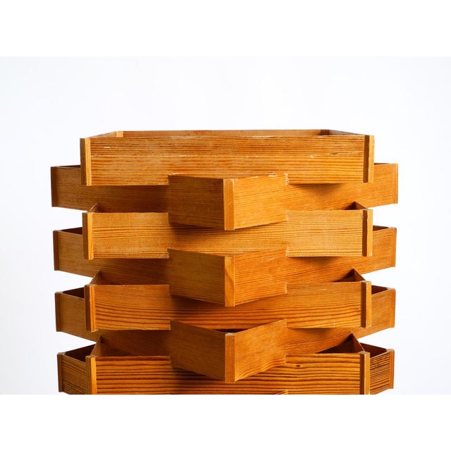 Large Scandinavian Pine Veneer Floor or Table Lamp, 1960s For Sale - Image 11 of 18