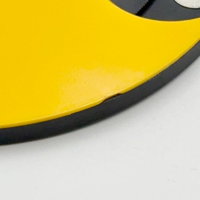 Italian Perpetual Wall Calendar in Yellow Plastic, 1970s For Sale - Image 6 of 11