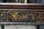 Vintage Chinoiserie Black Lacquered Floral Bird Writing Desk Library Table 35" For Sale - Image 10 of 18