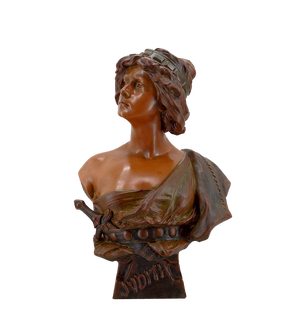 Ricardo Aurilli, Bust of Judith, 1900, Terracotta