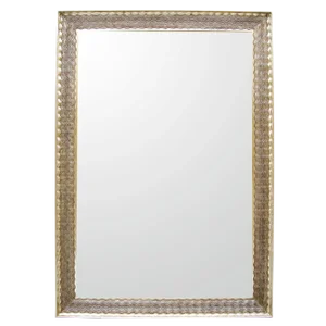 19th C Style Italian Napoli White Gold Giltwood Mirror by Randy Esada Designs