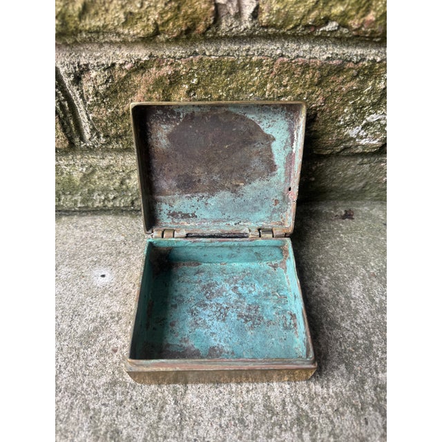Metal 19th Century Brass Betel Nut Box For Sale - Image 7 of 16