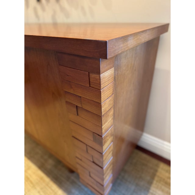 Mid-Century Modern Knowlton Brothers Avenue Credenza in Walnut Cherry Mid-Century Modern, Attributed For Sale - Image 3 of 10