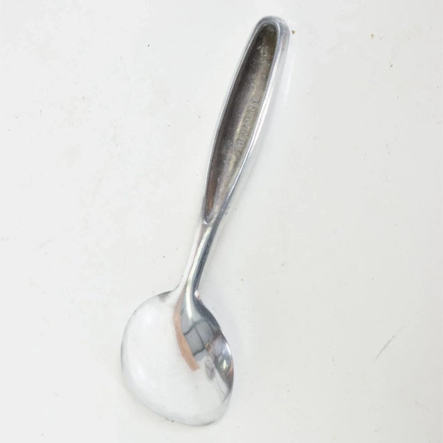 Mid-Century Modern Vintage Aluminum Sculptural Serving Spoon For Sale - Image 3 of 5