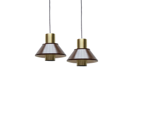 Mid-Century Danish Life Pendant Lamps by Jo Hammerborg for Fog & Mørup, 1960s, Set of 2