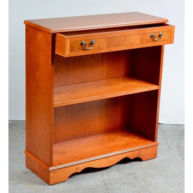 Light Burr & Burl Walnut Library Bookcases with Adjustable Shelves, Set of 2 For Sale - Image 5 of 12