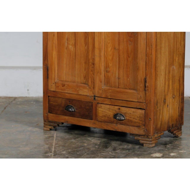 Wood Vintage Indian Teakwood Bookcase For Sale - Image 7 of 7