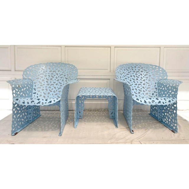 1990's Knoll Topiary Lounge Chairs and Ottoman Designed by Richard ...