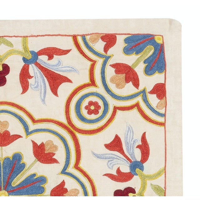 20"x20" Modern Cushion Cover Made of Silk. Embroidered Pillow. New Throw Pillow For Sale - Image 4 of 6