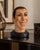 French Fernandel Sculptural Head with Glass Eyes, 1930s For Sale - Image 9 of 11