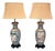 Famille Rose, Large Chinese Table Lamps, Porcelian, Rosewood, China, 19th C. For Sale