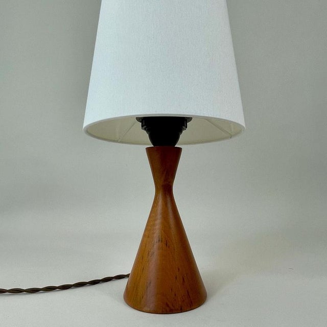 Mid-Century Teak Table Lamp, Sweden, 1960s For Sale - Image 4 of 14