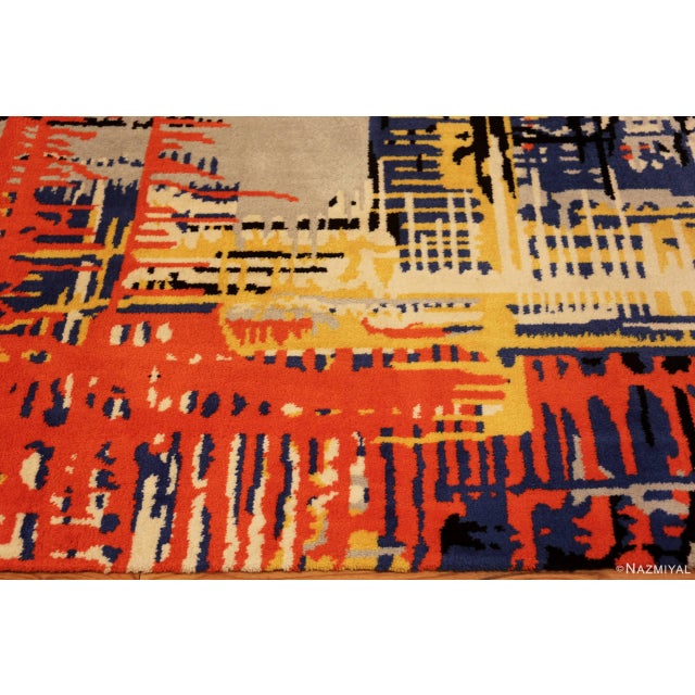 Nazmiyal Collection Vintage "Running" Ege Art Rug For Sale In New York - Image 6 of 8