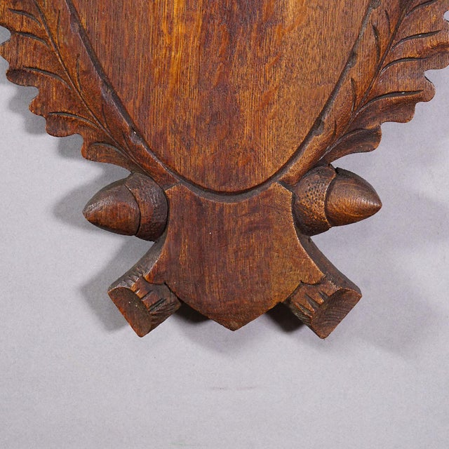 Vintage Wooden Base Trophy Mounting Plaque for Deer Skull For Sale - Image 4 of 6