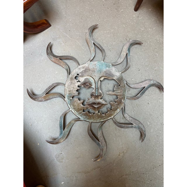 1980s Tom Torrens Large Cast Aluminum Sun For Sale - Image 11 of 11