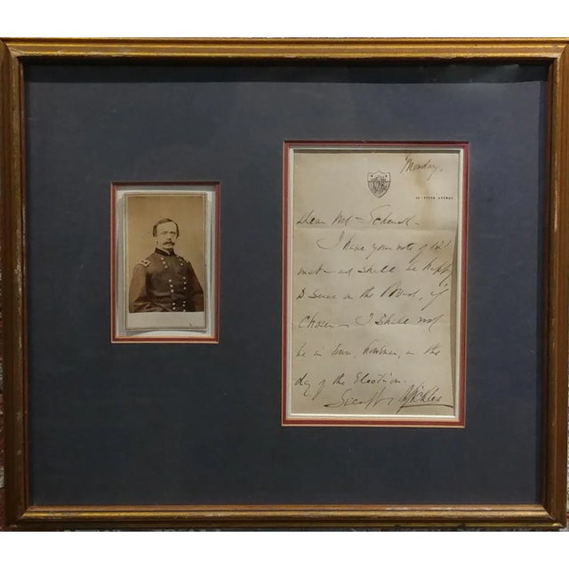 American 1860 Daniel Sickles "Us Civil War General" Original Signed Letter & CDV Photo For Sale - Image 3 of 10