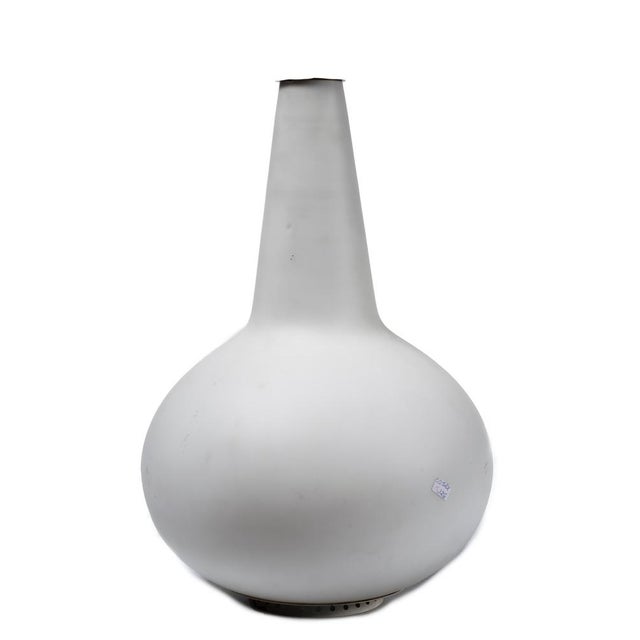 1950s Vintage Fontana Arte Vase Lamp, Lacquered Metal and Brass, Modern Design For Sale - Image 5 of 6