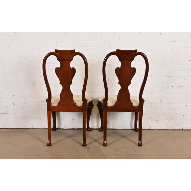 Baker Furniture Georgian Carved Mahogany Dining Chairs, Set of Four For Sale - Image 10 of 12