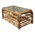 Vintage Bamboo Fretwork and Glass Coffee Table For Sale