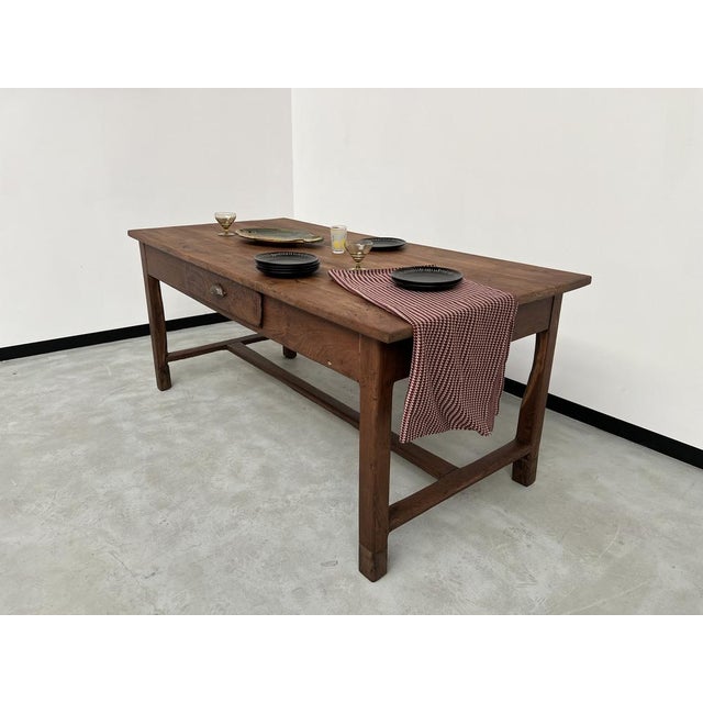 1930s Work Table in Cherry and Acacia, 1930s For Sale - Image 5 of 18