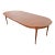 Mastercraft Mid-Century Hollywood Regency Cherry and Burl Wood Extension Dining Table, Newly Refinished For Sale