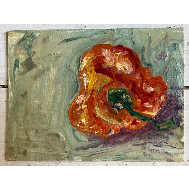"Habanero #2", Expressionist Still Life, Oil Painting, Food Art For Sale In Saint Louis - Image 6 of 8